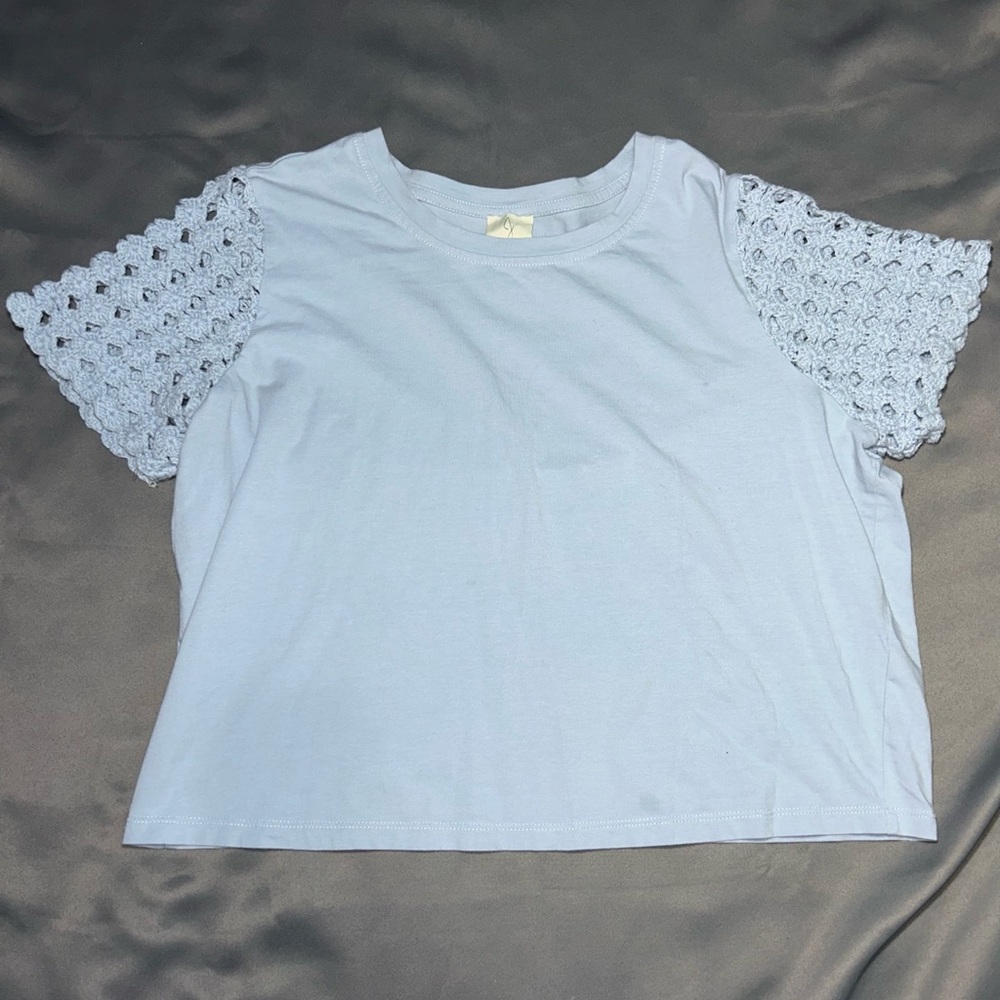 Joie blue crop top